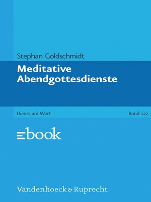 cover image of Meditative Abendgottesdienste